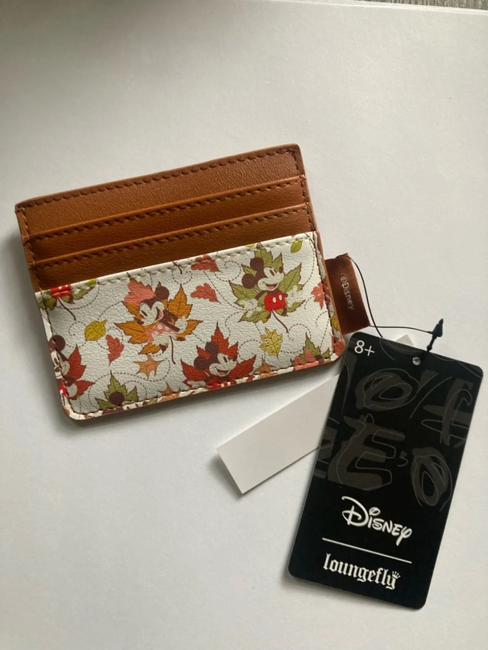 Disney Loungefly Mickey Autumn Leaf Cardholder - New with tags